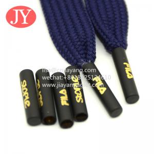 Quality manufacture metal aglets garment accessories electroplate tube shape seamless aglet tipping with print/Laser logo wholesale