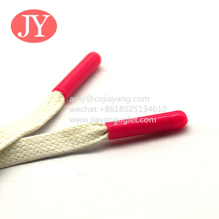 Quality China wholesale eco-friendly metal aglet shoe laces rope plastic tips cord end wholesale