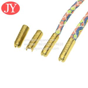 Quality Jiayang 4.8*22mm U shape aglet metal crimp metal string tips metal aglet for sale custom logo wholesale