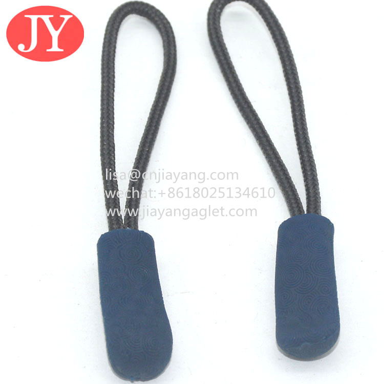 Quality Jiayang 2021new style garment accessories Latest Design Best Price Plastic Embossed Zipper Puller For Handbag wholesale
