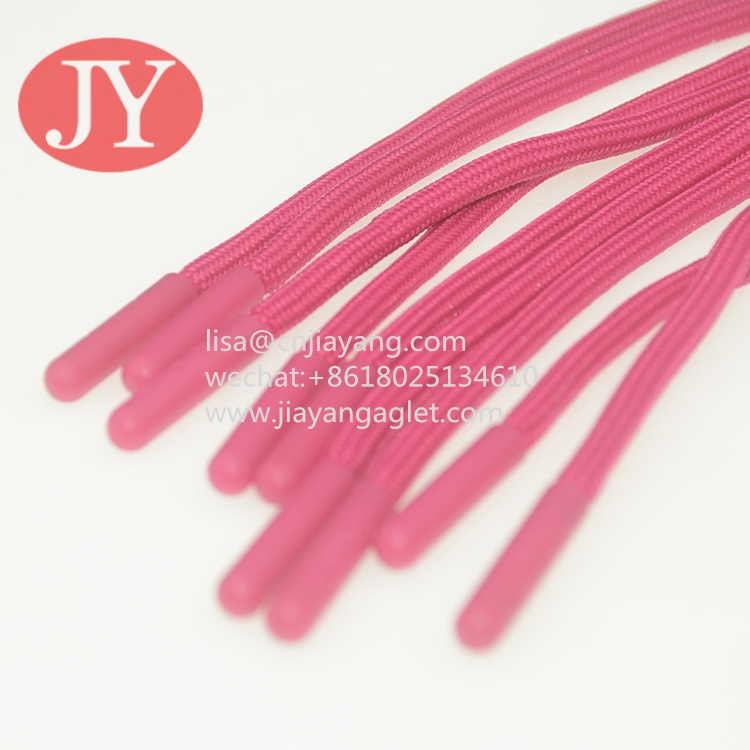 Quality Jiayang Soft TPU plastic tipping eco-friendly not glue tipping plastic aglets cap rope injection aglet wholesale