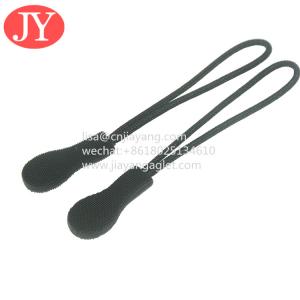 Quality 3d embossed logo PVC black color reflective zipper pull tag label customized logo wholesale