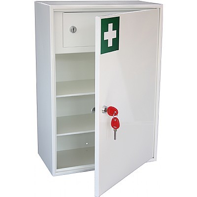 China Empty Metal First Aid Cabinet , Medical Storage Cabinet With Drawer on sale