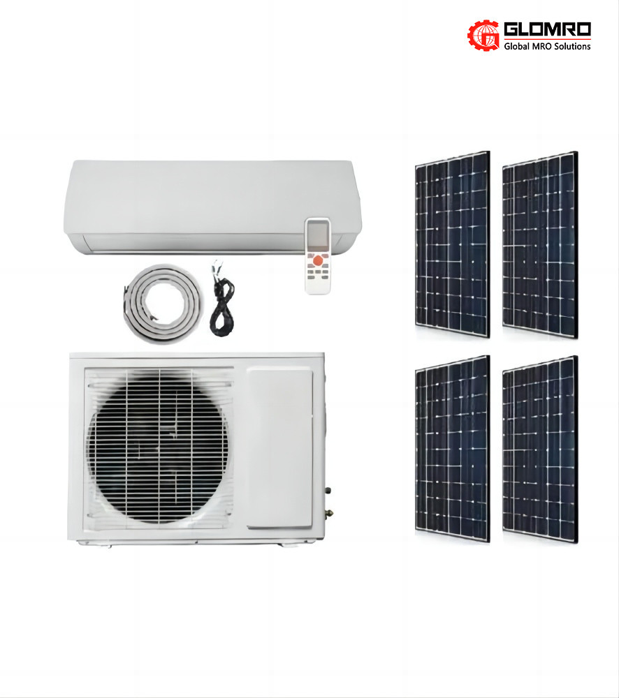 China Frequency Conversion Hybrid AC DC Solar Air Conditioner Wall Split On Grid Energy Saving on sale