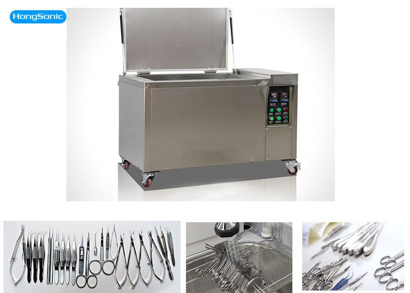 Quality High Effiency Ultrasonic Surgical Instrument Cleaner With Heater 88 Liter 1200W wholesale