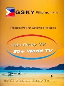 Quality Filipino IPTV SUBSCRIPTION BOX PINOY TV gsky app watch music ph channel wholesale