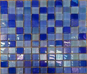 Quality Modern Plating Printing 4mm Mosaic Crystal Glass Tile wholesale
