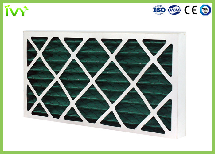 Quality G4 Pleated Replacement Air Filter 45Pa Initial Pressure Drop With Cardboard Frame wholesale