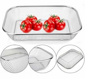 Quality 14 Inches Silverware Drying Basket Stainless Steel Rectangle Kitchen Supply wholesale