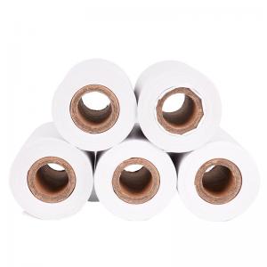 Quality 57*40mm Thermal Till Receipt Paper Roll Smooth Touch Clear Color Performance wholesale