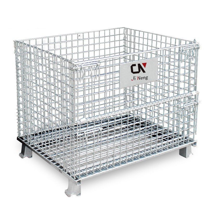 Buy cheap Stackable Wire Mesh Storage Cages Customized Collapsible from wholesalers