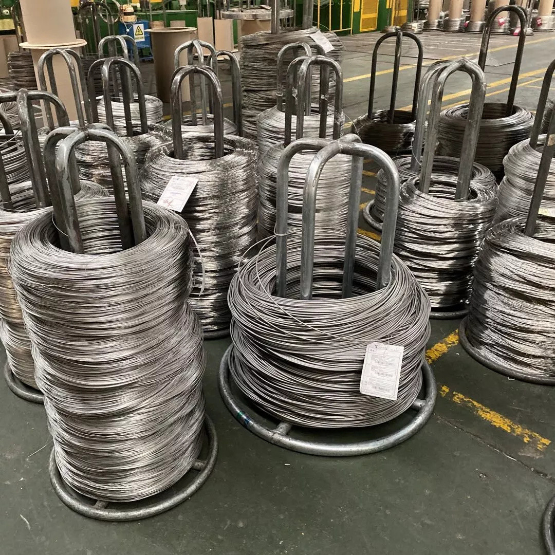 China 500mm 316 Stainless Steel Spring Wire Hard Bright ASTM A582 on sale