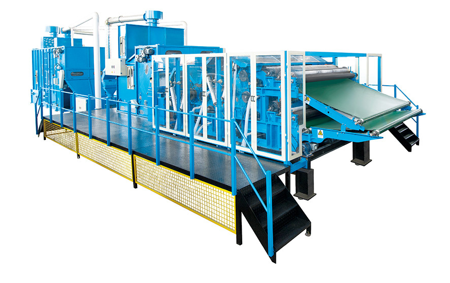 China HONYI 80m/min Double Cylinder Wool Nonwoven Carding Machine for sale on sale
