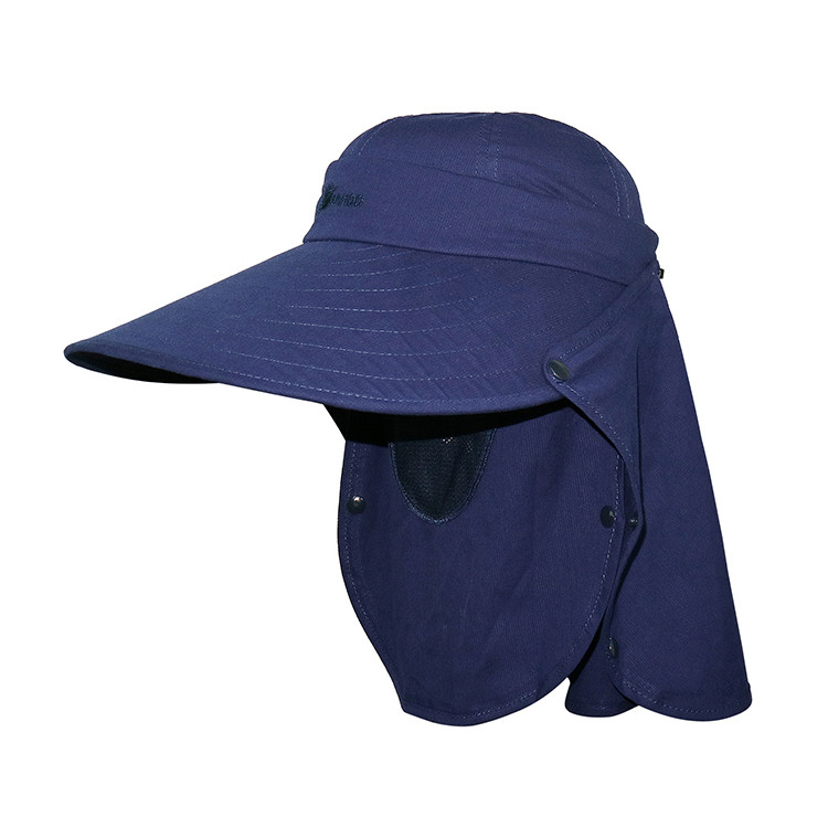 Quality Navy Blue UV Protection Floppy Outdoor Boonie Hat For Hiking Plain Type wholesale