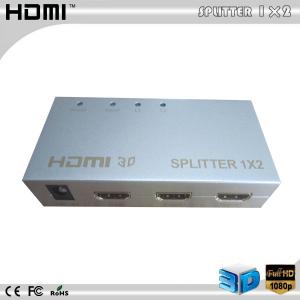 Quality hdmi  splitter 1x2 Support 3D 1080P Silvery wholesale
