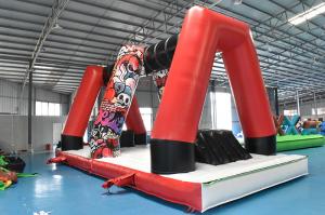 Quality giant Blow Up Inflatable Water Park Obstacle Course 302.5m Long wholesale