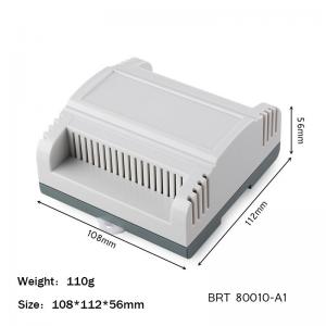 Quality 108*112*56mm Din Rail Enclosure For Electronic Diy Fireproof Plastic Housing Distribution Box wholesale