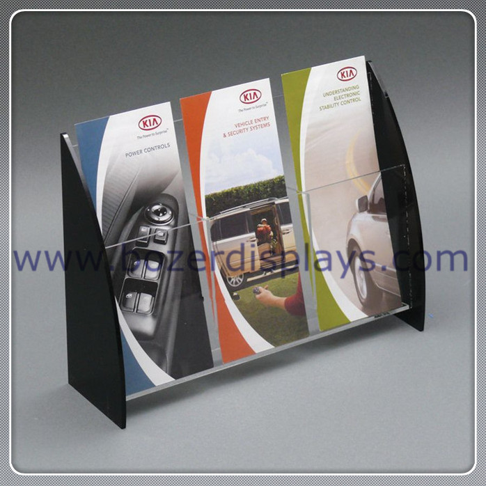 Quality 3 Pocket Plastic Brochure Display Holders wholesale