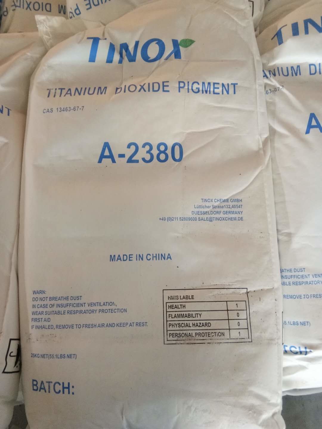 China White Pigment Powder Titanium Dioxide Anatase Tinox A-2380 For Rubber And Paper on sale
