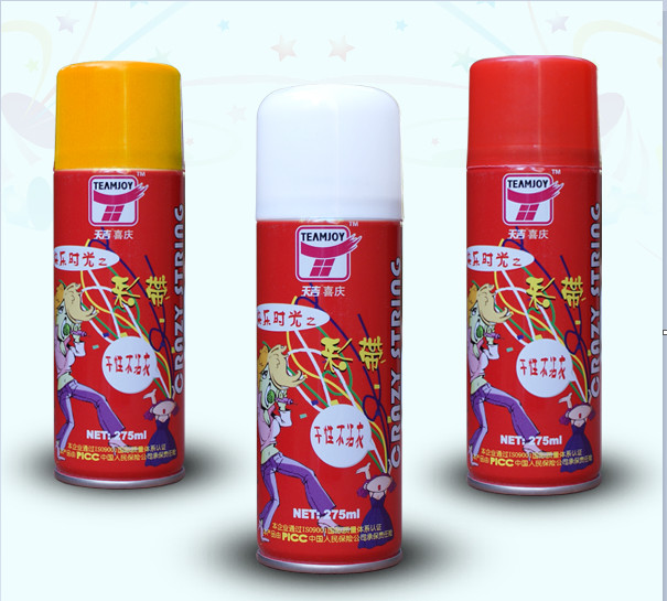 Quality Offset printing Party String Spray Color Party Silly String Spray Nonflammable wholesale