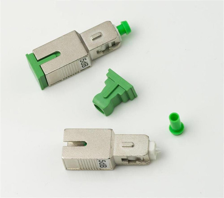 China Fixed Optical Fiber Accessories Attenuator LC/UPC SC/UPC Single Mode Plug Type 3db 5db Male To Female on sale