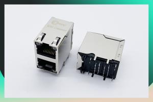 Quality 2*1 Multi Port RJ45 Jack 10 Pin Magnetic Connector RMA-429B-20F0-YG 1000 Mbps wholesale