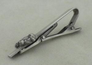 Quality Antique Silver Personalized Tie Bar and Cufflink , 3D Zinc Alloy Tie Tack wholesale