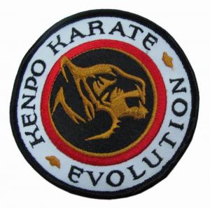 Quality Kenpo Karate Evolution PMS 12C Iron On Embroidery Patches merrow border wholesale