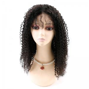Quality Kinky Curly Front Lace Wigs , Lace Front Full Wigs Human Hair 8A Grade wholesale