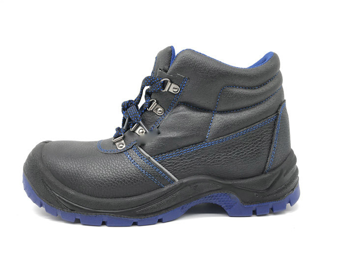 Quality Kevlar Steel Gluing Industrial Work Boots Midsole Protection With Blue Tongue Lining wholesale