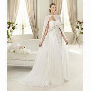 Quality Elegant Chiffon Simple Design Wedding Gown wholesale