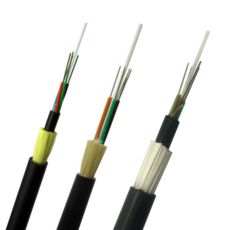 China Aerial 48 Core Fiber Optic Cable , ADSS Optical Cable Outdoor Aramid Strength on sale