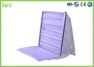 Quality Cleanroom Multi Bag Air Filters Synthetic Fiber Medium Material Purple Color wholesale
