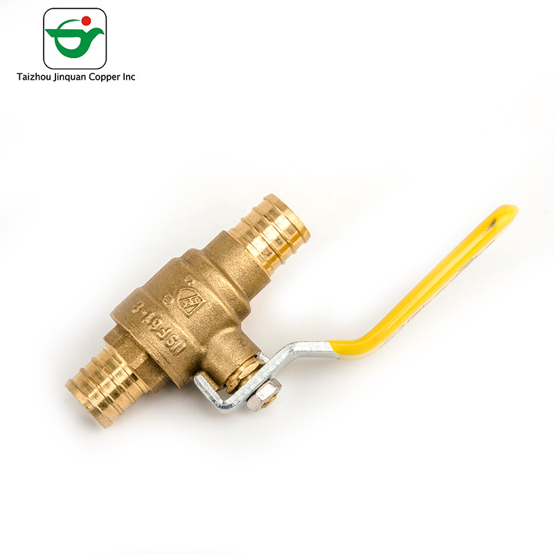 Forged Brass DN15-DN50 Lead Free Ball Valve Nature Brass Color for sale