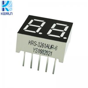 China Green Color 0.36 Inch 2 Digit 7 Segment LED Displays Common Anode Cathode on sale
