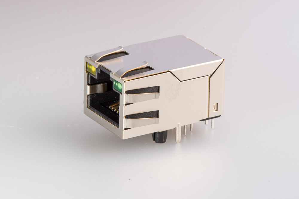 Quality Power Over Ethernet / PoE Rj45 Jack + 10 / 100 Base-TX  With Magnetic Module wholesale