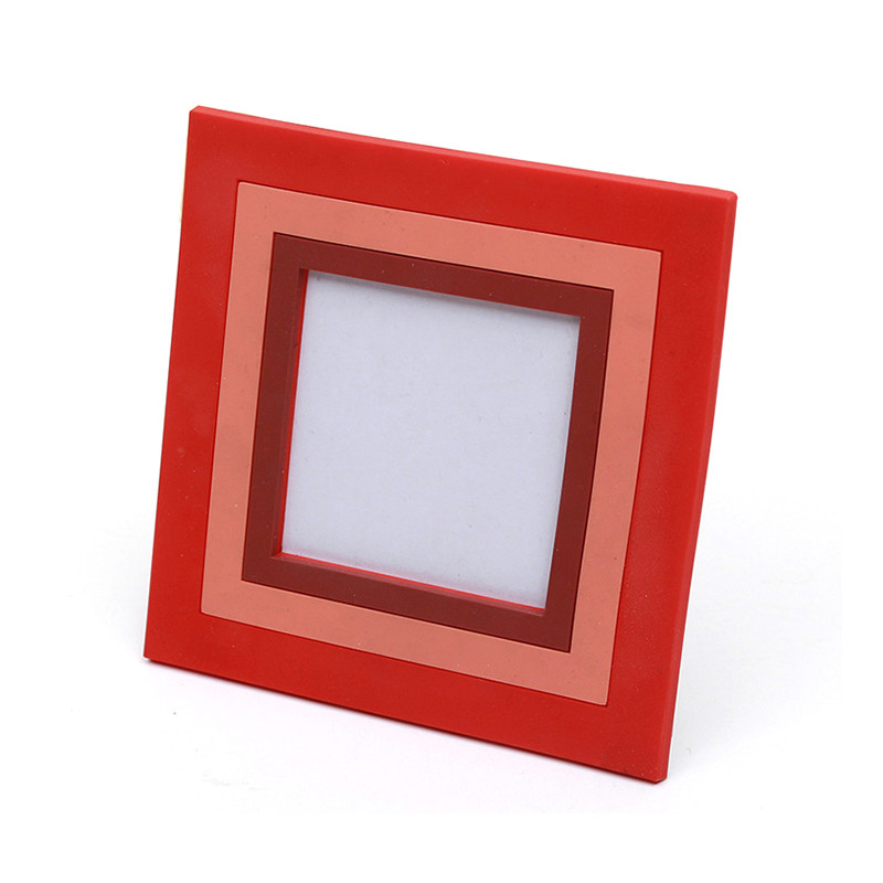 Quality PVC Soft Rubber red Custom Size Photo Frames 3D Home Decoration wholesale