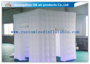 China White Big 2.4 X 2.4m Inflatable Led Photo Booth For Parties Or Wedding on sale