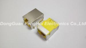 Quality RMT-410B-10W4-NL-Y , Low Profile RJ45 Jack 1000M Sinking Board SMT With Shielded Yellow wholesale