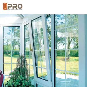 Quality Horizontal Opening Pattern Tilt And Turn Aluminium Windows , Wooden Double Glazed Window wholesale