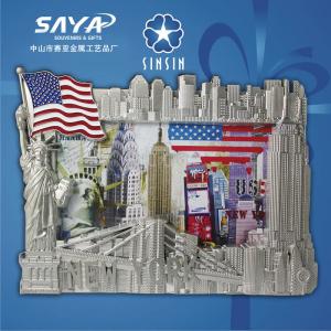China Creative metal souvenir New york picture frame/photo frame on sale