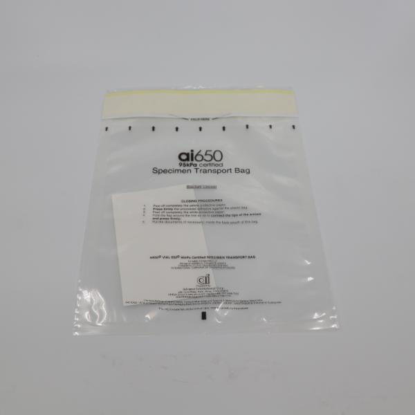 Smell Proof Resealable Zip Lock 95kPa Biohazard Bags PE Material