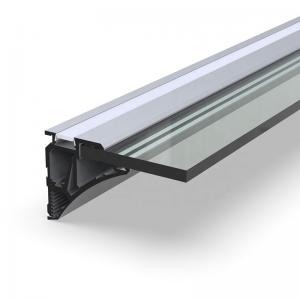 Quality Surface Mounted Plasterboard LED Profile , Silver Extruded Aluminum LED Channel wholesale