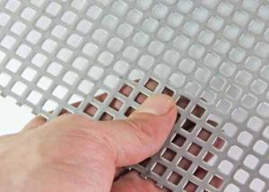 China Decorative Square Hole Perforated Sheet Metal Type 304 Stainless Steel Extremely Versatile on sale