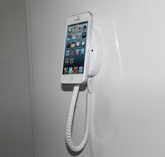Quality COMER Security Display Wall Mounted Stands for Mobile Phone Alarm cable Locking Holder Kiosks wholesale