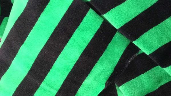 Cheap Microfiber Striped Fleece Fabric 120 - 260GSM 240T , Terry Velour Fabric for sale