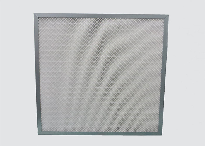 Quality Mini Pleat Medium Clean Air HEPA Filter Galvanized Frame Synthetic Fiber wholesale