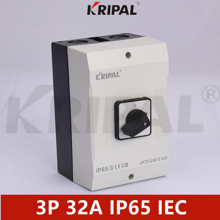 China 32A 3P 230-440V IP65 Electric Cam Changeover switch IEC standard on sale