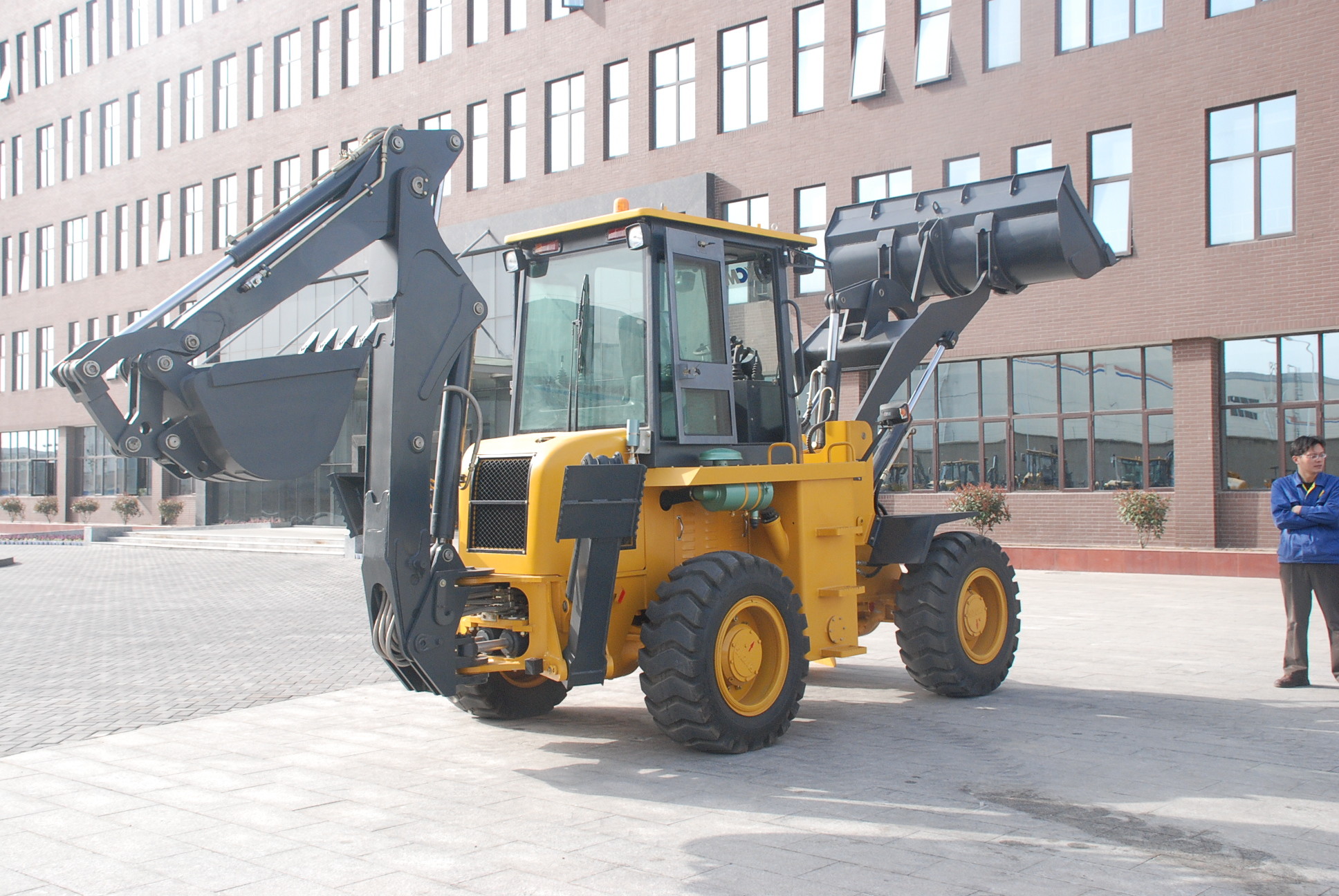 Quality WZ30-25 10 Ton 2500r/Min Tractor Loader Backhoe With Four Wheels Drive wholesale