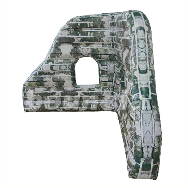 Quality PVC tarpaulin Mossy Inflatable Paintball Bunkers For Paintball Sports wholesale